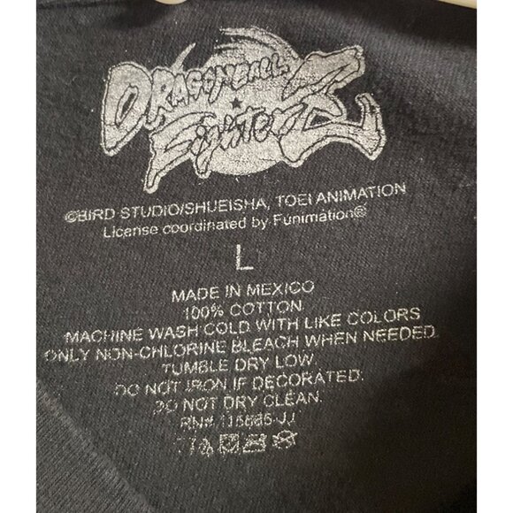 Dragon Ball Fighter Z Goku and Vegeta Men's Black Graphic Shirt Mens Size L - Picture 6 of 6